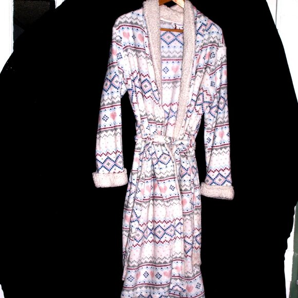 Secret Treasures Multicolor Fleece Robe Womens' Size XL (16-18) - Picture 3 of 7